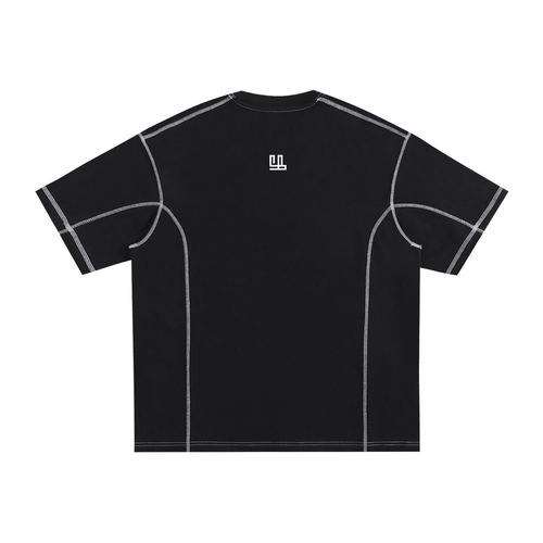 Fearless Contrast-Stitch Tee – Built to Stand Out