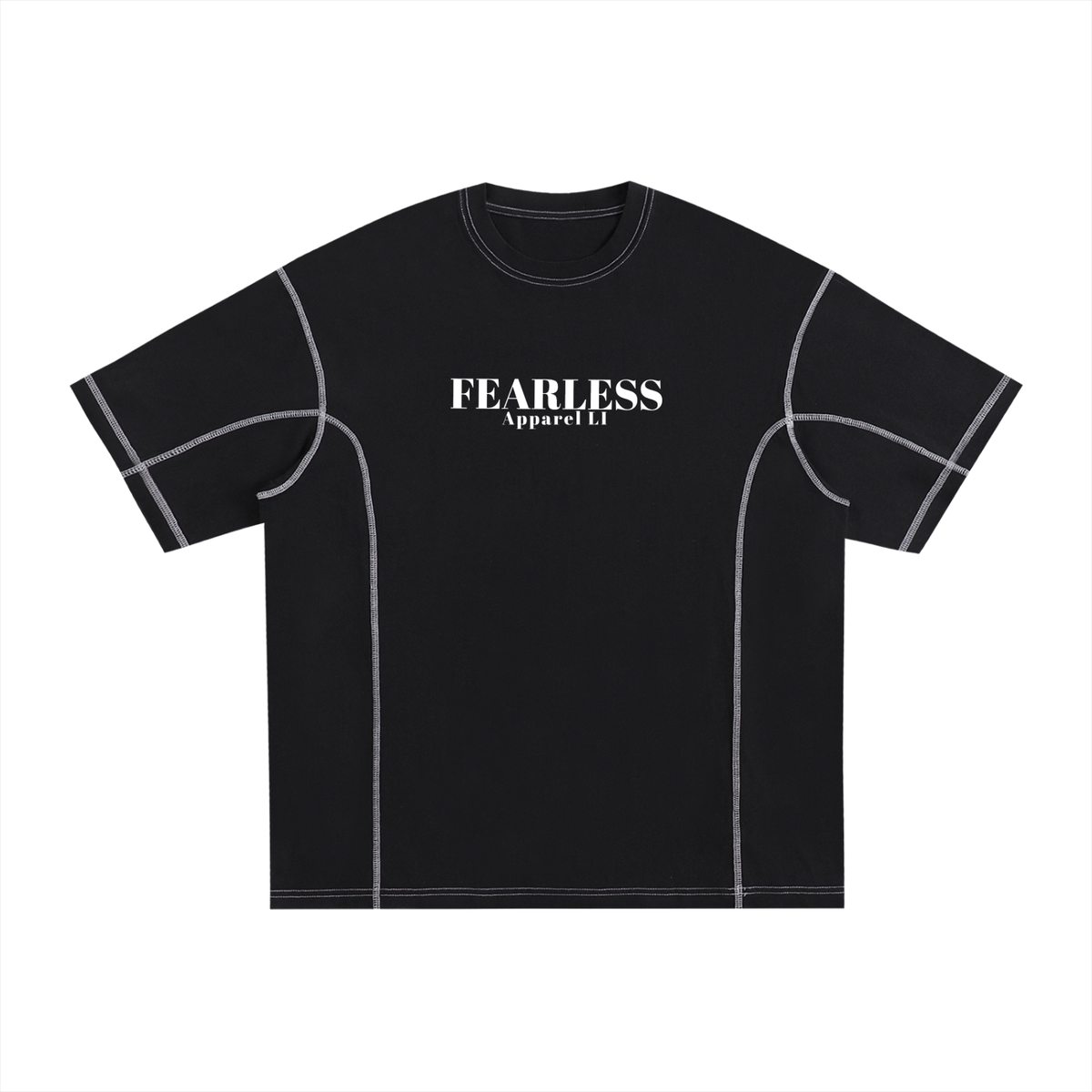 Fearless Contrast-Stitch Tee – Built to Stand Out